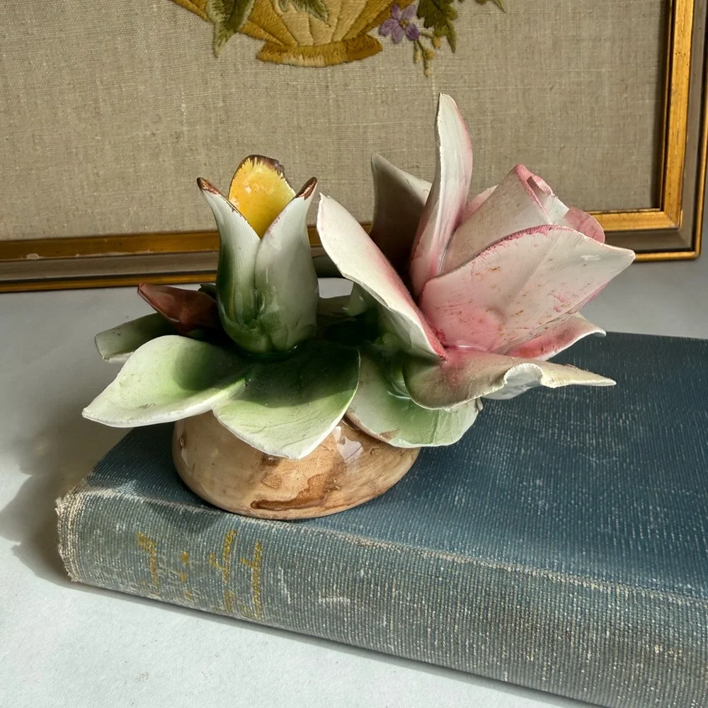 Italian porcelain rose